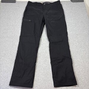 NWT Eddie Bauer Men's 36x34 Black Rainier Fleece-Lined Pant Outdoors Hiking